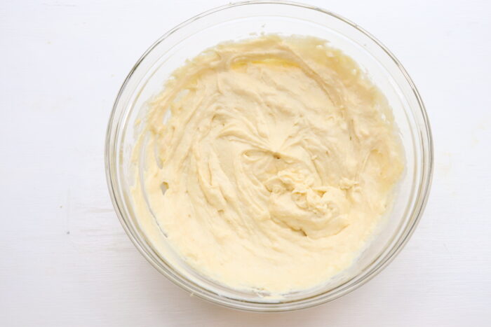 cheesecake mixture ready to go in springform pan